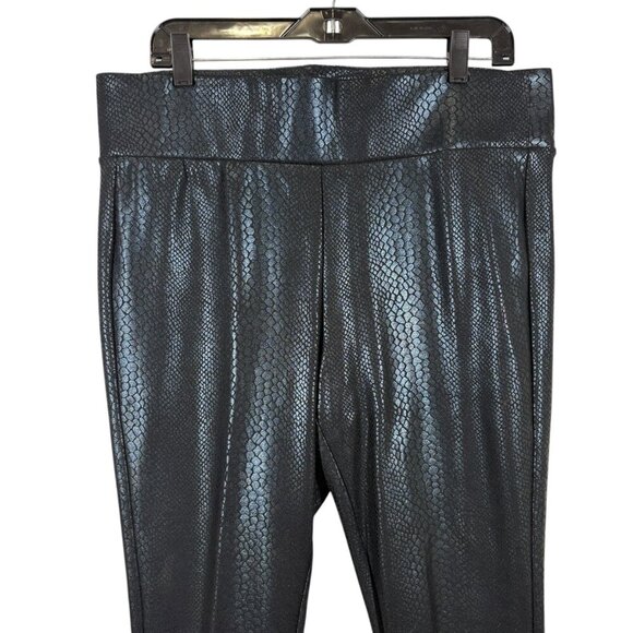 Torrid Black Iridescent Snake Print Pull on Skinny Pants Women's Plus Size 1X - Picture 4 of 8